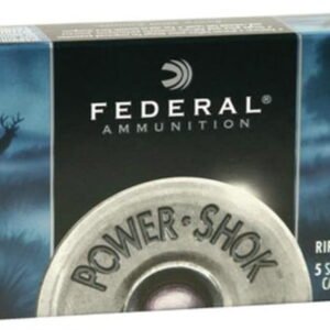 Federal Power-Shok 12 Ga, 3", 1600 FPS, 1.25oz, Hollow Point Rifled Slugs, 5rd/Box