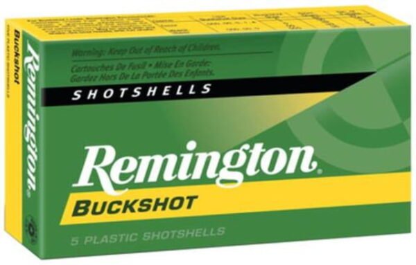 Remington 00 Buckshot Express 12 Ga, 2.75", 9 Pellets, 5rd/Box