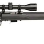Savage 93R17 FXP with Scope Bolt 17 HMR 21″ Barrel, Synthetic Black Stock Blued, 5rd