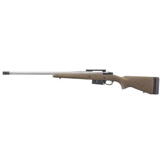 Ruger Hawkeye Long Range Hunter 6.5 PRC Bolt Action Rifle, Speckled Black/Brown - 47197