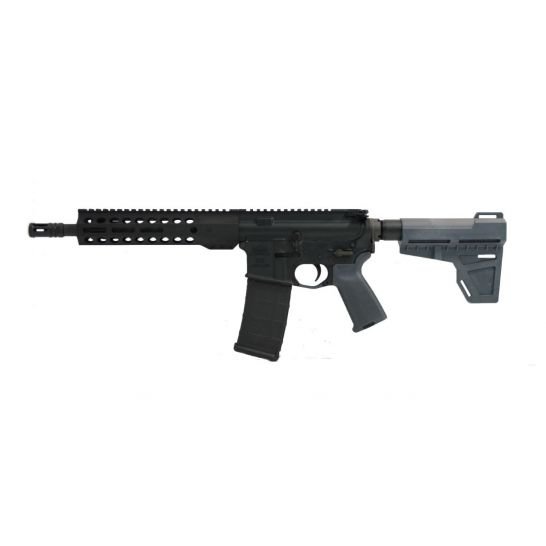 PSA AR-15 Pistol 5.56 10.5" CARBN Phos. M-Lok MOE Shockwave, Gray