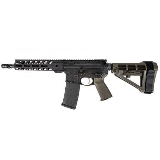 PSA AR-15 Pistol 10.5" Carbine 1/7 Phos. 9" LTWT M-Lok MOE EPT SBA4, ODG