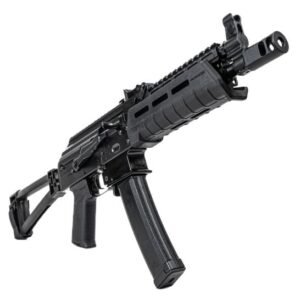 Psa AK-V 9mm Moe Triangle Folding Pistol, Black With Sa Railed Gas Tube