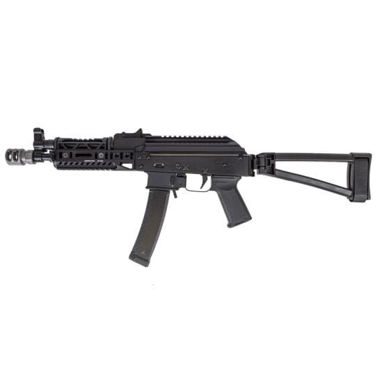PSA AK-V 9Mm Moe Alg Triangle Side Folding, Black With Sa Sa-10U And Sa-19 Handguards And Sa-2V Muzzle Brake
