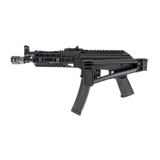 PSA AK-V 9Mm Moe Alg Triangle Side Folding, Black With Sa Sa-10U And Sa-19 Handguards And Sa-2V Muzzle Brake