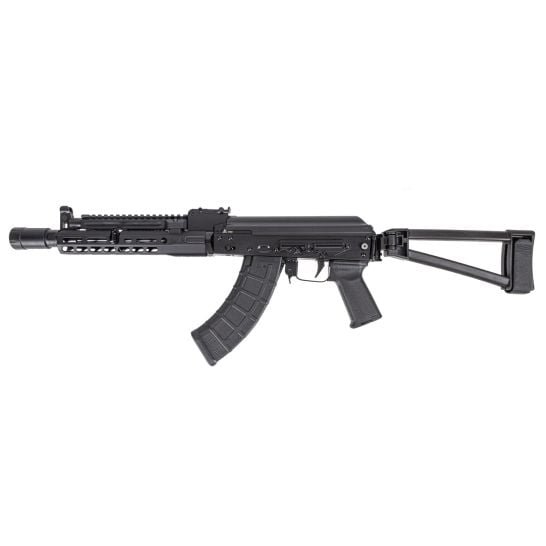 AK-104 Triangle Side Folding Pistol with Triangle Brace, PSA-SLR SOLO 9.45" Rail, ALG Trigger, and Linear Comp