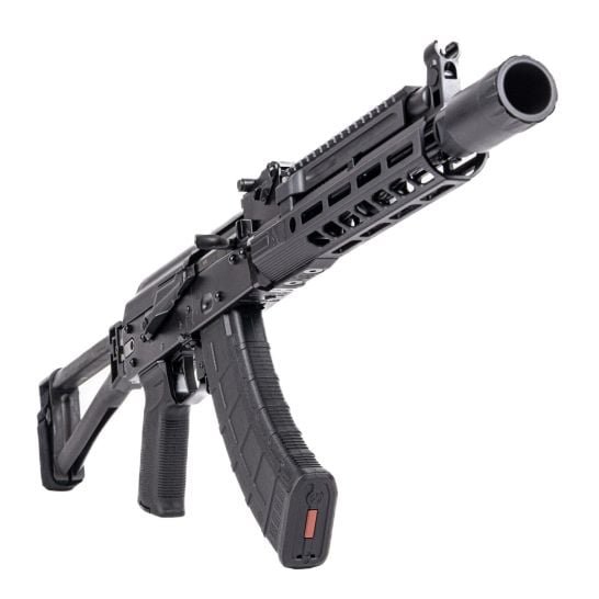 AK-104 Triangle Side Folding Pistol with Triangle Brace, PSA-SLR SOLO 9.45" Rail, ALG Trigger, and Linear Comp