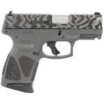 Taurus G3C 9mm 3.20″ 12rd Pistol, Gray w/ Zebra Stripes