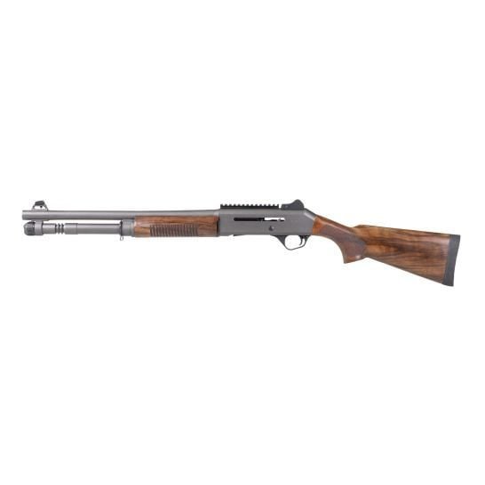 Panzer M4 Tactical 12 Gauge 18.5" 5rd Shotgun, Walnut/Disruptive Grey - PAM4TSDGNWS