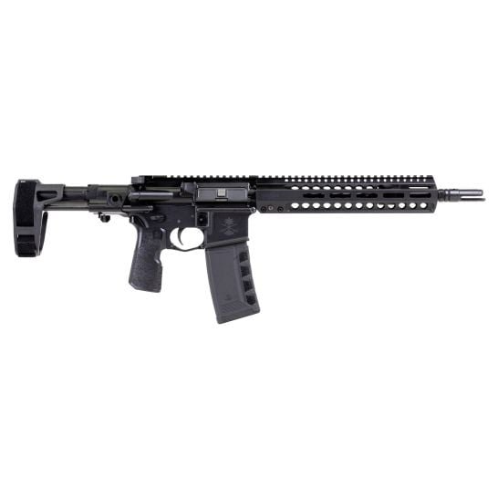 PSA "Sabre" Forged 11.5" Nitride 5.56 with 10.75" Hodge P-Lock Rail, Maxim PDW Brace, and Kung Fu Grip