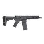 PSA 7.5″ Pistol-Length 5.56 NATO 1/7 Nitride 7″ Lightweight Hex M-Lok MOE EPT SBA3 Pistol