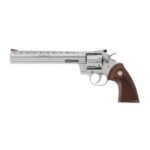 Colt Python .357 Magnum 8″ 6rd Revolver, SS / Wood Grips – PYTHON-SP8WTS