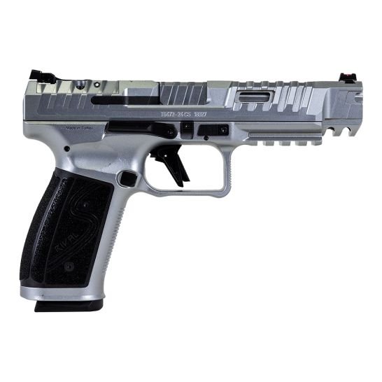 Canik SFx Rival-S 9mm Pistol 5" 18rd w/ Optic, Chrome - HG7607C-N