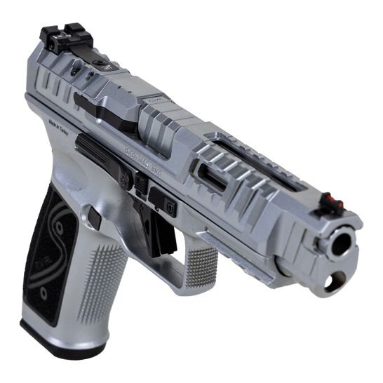 Canik SFx Rival-S 9mm Pistol 5" 18rd w/ Optic, Chrome - HG7607C-N