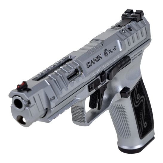 Canik SFx Rival-S 9mm Pistol 5" 18rd w/ Optic, Chrome - HG7607C-N
