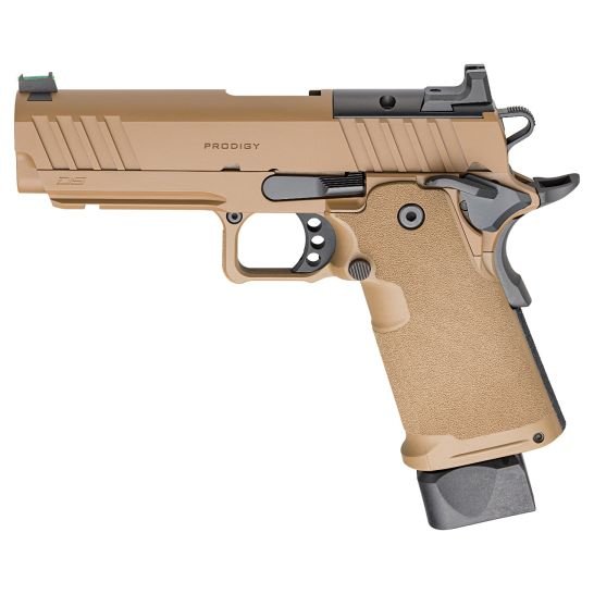 Springfield 1911 DS Prodigy AOS 9mm 4.25" 20rds Pistol, Coyote Brown