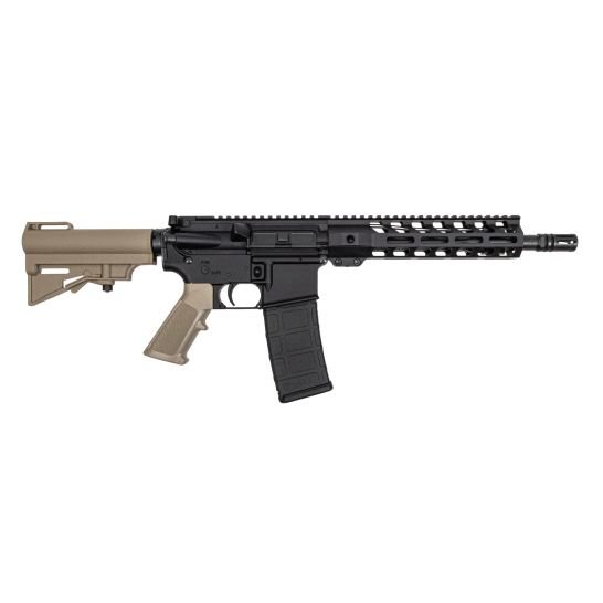 PSA 10.5" Carbine-Length 5.56 1/7 Phosphate 9" Lightweight M-Lok Classic HAR-15 Pistol, FDE