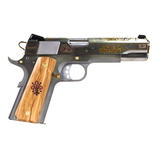 Springfield 1911 Andrea Del Sarto 5" 45acp SS Engraved 7rd Pistol