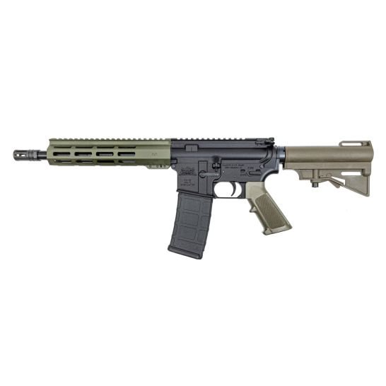 PSA 10.5" Pistol-Length 300AAC Blackout 1/8 Nitride 9" Lightweight Hex M-Lok Classic HAR-15 Pistol, ODG