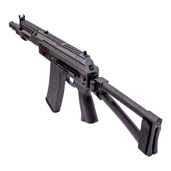 Soviet Arms 5.45 Krink Triangle Side Fold Pistol, MK3 Krink Chassis Carbon Gray, ALG, SA Grip