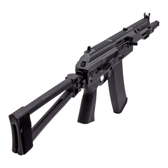 Soviet Arms 5.45 Krink Triangle Side Fold Pistol, MK3 Krink Chassis Carbon Gray, ALG, SA Grip