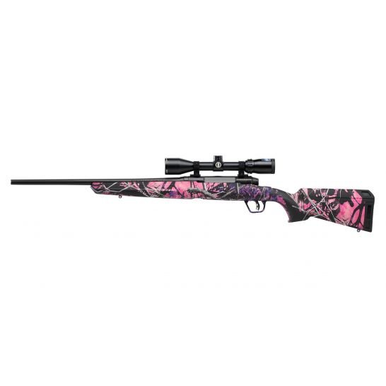 Savage Axis II XP Compact .243 Win 20" Rifle w/ Bushnell, Scope, Muddy Girl