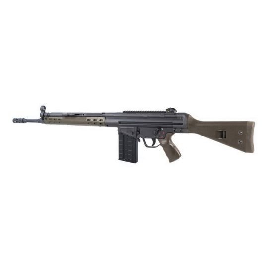 PTR Industries GI-100002 7.62x51mm 20 Round Semi Auto Roller Delayed Blowback Rifle with Scope Mount, Fixed