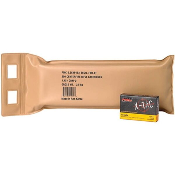 PMC XTAC, 556NATO, 55gr, Full Metal Jacket, 200rd Bulk Pack
