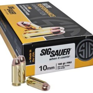 Sig Ammo 10mm 180Gr Elite Ball FMJ 50rd Box