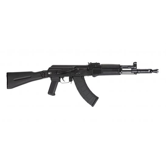 PSA AK-104 Side Folding Rifle w/Pinned and Welded Spiked Extended Booster, Black