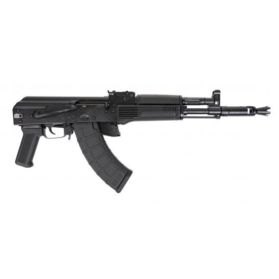 PSA AK-104 Side Folding Rifle w/Pinned and Welded Spiked Extended Booster, Black