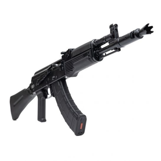 PSA AK-104 Side Folding Rifle w/Pinned and Welded Spiked Extended Booster, Black