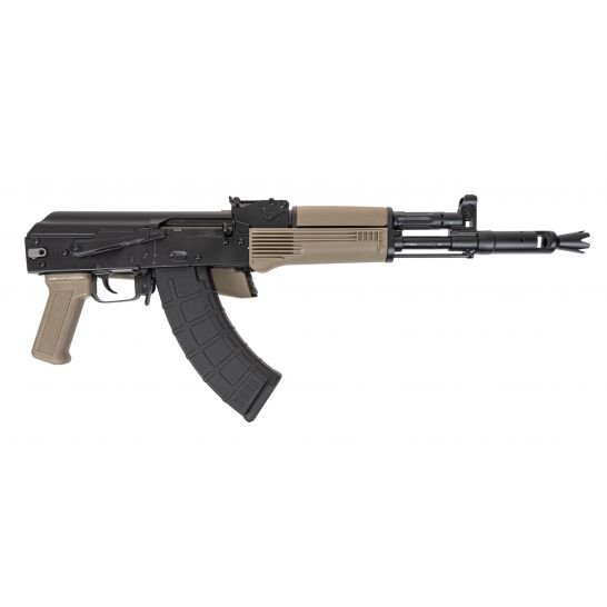 PSA AK-104 Side Folding Rifle w/Pinned and Welded Spiked Extended Booster, FDE
