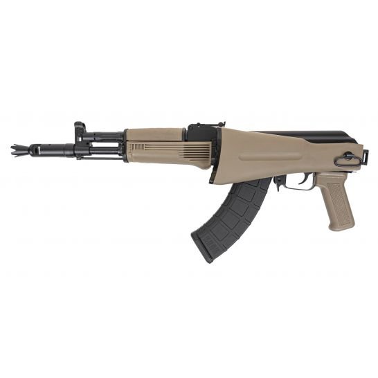 PSA AK-104 Side Folding Rifle w/Pinned and Welded Spiked Extended Booster, FDE