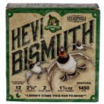 Close× HEVI-Shot Bismuth Waterfowl 12 Ga, 2.75″, 2 Shot, 1 1/4oz, 25rd/Box