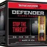 Winchester Defender 20 Ga 2.75″ Shell, 7/8 oz, 2 Shot, 10rd Box
