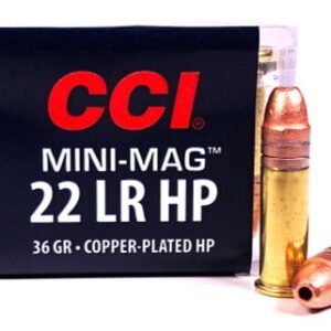 CCI Mini-Mag Rimfire .22 LR, 40gr, Segmented Hollow Point, 100rd