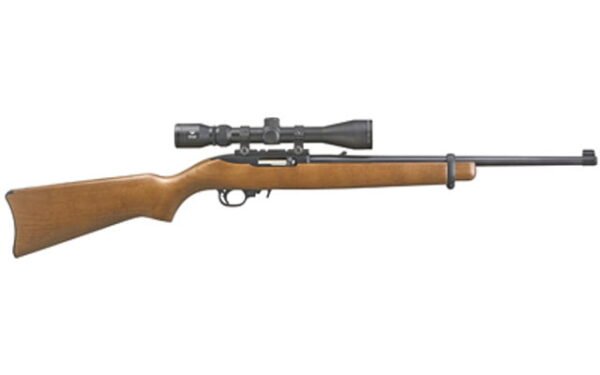 Ruger 10/22 Viridian EON 3-9x40 Scope Combo 22LR, Blued, Wood