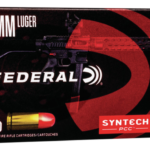 Federal American Eagle 9mm 130gr, Total Syntech Jacket Flat Nose, 50rd Box