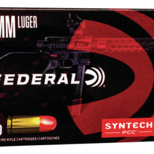 Federal American Eagle 9mm 130gr, Total Syntech Jacket Flat Nose, 50rd Box