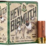 Hevishot Hevi-Bismuth Waterfowl 12 Ga, 2.75″, 1 1/4oz, 4 Shot, 25rd Box