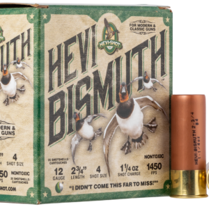 Hevishot Hevi-Bismuth Waterfowl 12 Ga, 2.75", 1 1/4oz, 4 Shot, 25rd Box