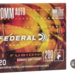 Close× Federal Fusion 10mm, 200gr, 1200 fps, Bonded Soft Point, 20rd Box