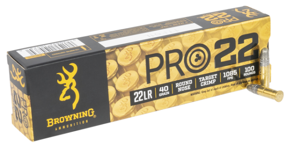 Browning PRO22 Subsonic .22 LR, 40gr, Lead Round Nose, 100rd Box