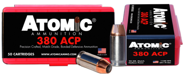 Atomic Pistol .380 ACP, 90gr, Hollow Point, 50rd Box
