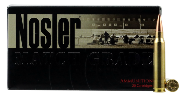 Nosler Match Grade RDF 223 Rem/5.56mm, 70gr, Hollow Point Boat Tail (HPBT), 20rd Box