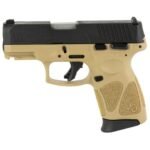 Taurus G3C 9mm Pistol, 3.2″ Barrel, Adjustable Sights, Tan, Black – 1G3C931T