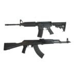 PSA 5.56 M4 Classic AR-15 & PSA AK-47 GF3 Classic Polymer Rifle With Matching Serial Numbers