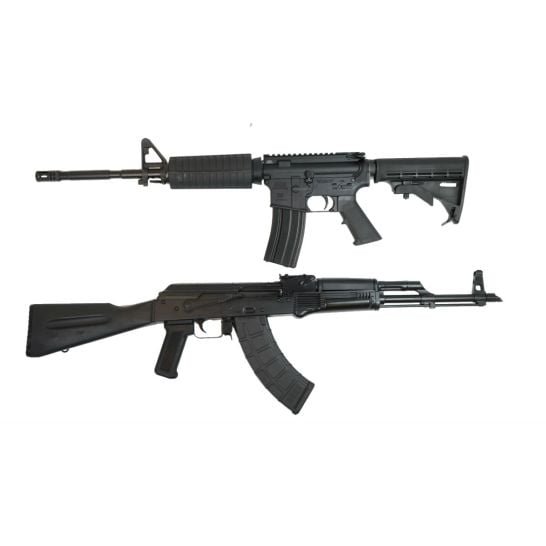 PSA 5.56 M4 Classic AR-15 & PSA AK-47 GF3 Classic Polymer Rifle With Matching Serial Numbers
