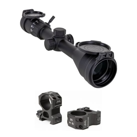 Sig Sauer Buckmaster 3-9x50mm Hellfire Rifle Scope & Sig Sauer Buckmaster High Profile Scope Rings